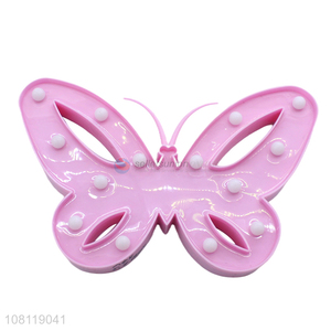 Latest arrival pink butterfly decorative lights plastic crafts