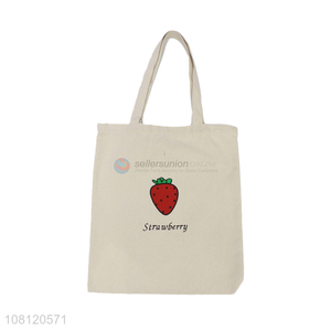 Wholesale custom logo canvs bag shoulder bag reusable shopping bag