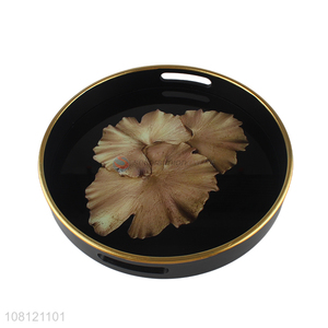 Delicate Design Round Tray Multipurpose Serving Tray Wholesale