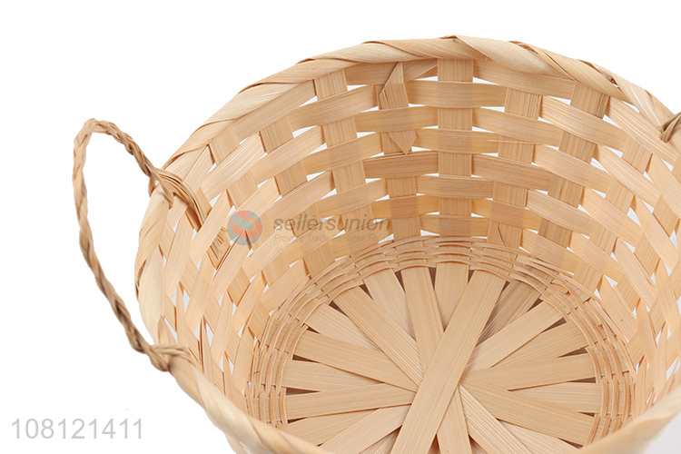 Good quality simple woven basket creative garden flower basket