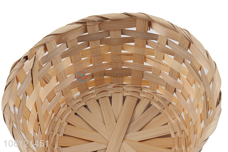 Wholesale garden bamboo storage basket handmade flower basket