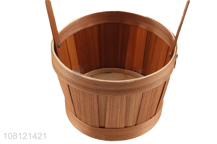 Yiwu wholesale creative garden bamboo woven flowerpot