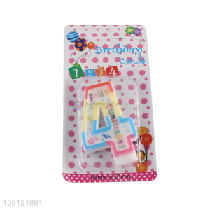 China products colourful cute birthday candles number candle