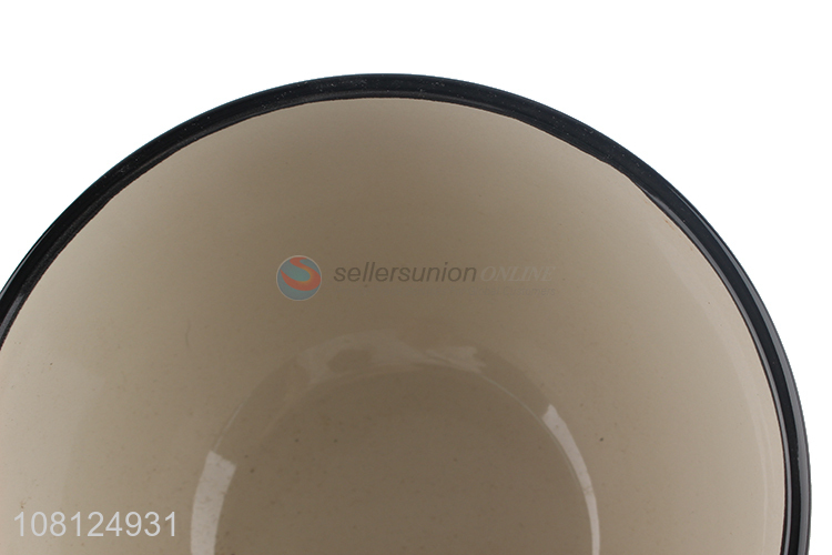 Recent design creative pattern ceramic soup rice bowl