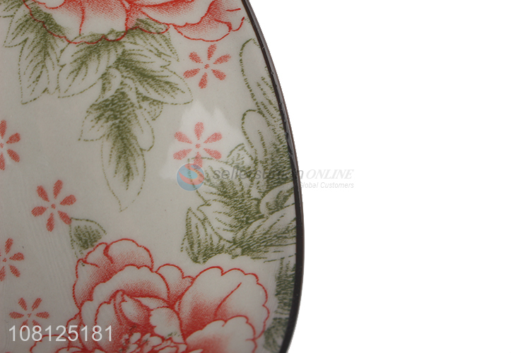 China manufacturer floral pattern ceramic bowls rice bowl