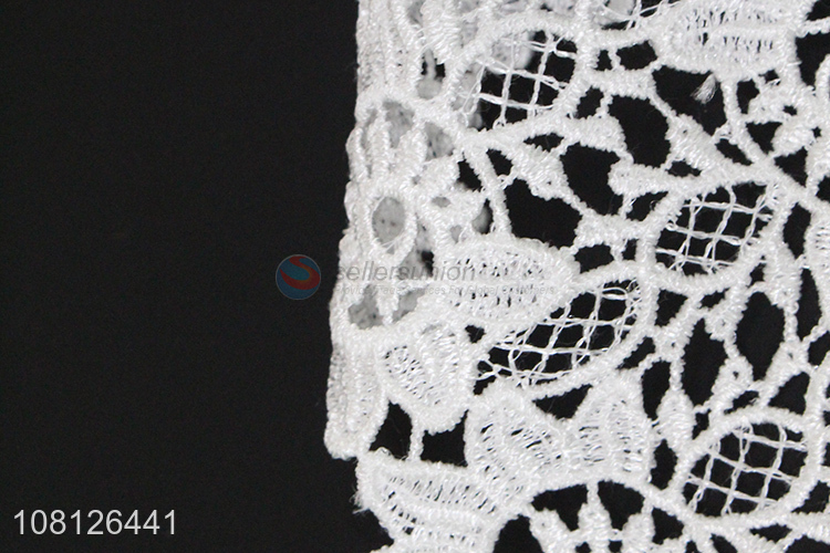 Yiwu wholesale white lace fabric lace trim for garment accessories