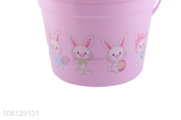 Hot selling Easter bucket heat tranfer printing plastic bucket