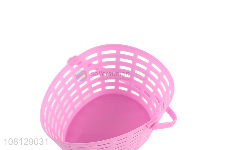Wholesale multicolor plastic storage basket Easter eggs basket