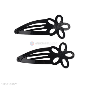 Good price balck iron hairpin flower hairpin for children