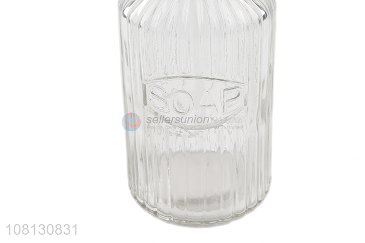 Yiwu wholesale transparent lotion bottle household glass bottle