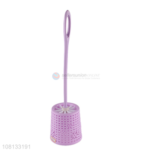 High quality reusable plastic toilet brush with holder