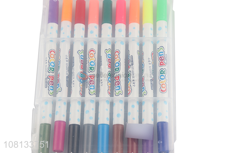 Factory wholesale non-toxic double-headed watercolors pen