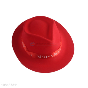 Hot products pvc fedora hat Christmas party hat wholesale