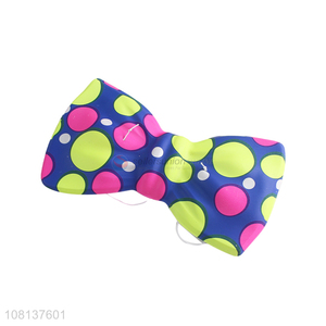 Good quality colorful pvc bow ties plastic bowties party props