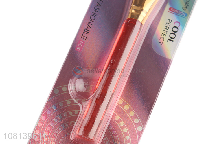 Good wholesale price red powder brush ladies beauty brush
