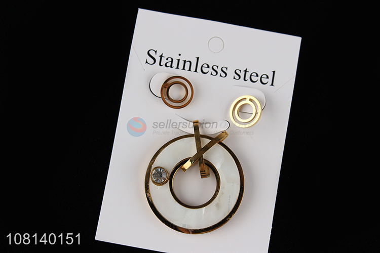 China products creative stainless steel ear studs set