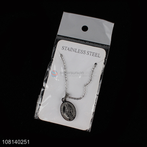 Best quality stainless steel silver necklace for jewelry