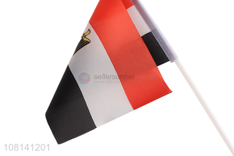 Custom Plastic Pole Polyester Hand Waving Flag