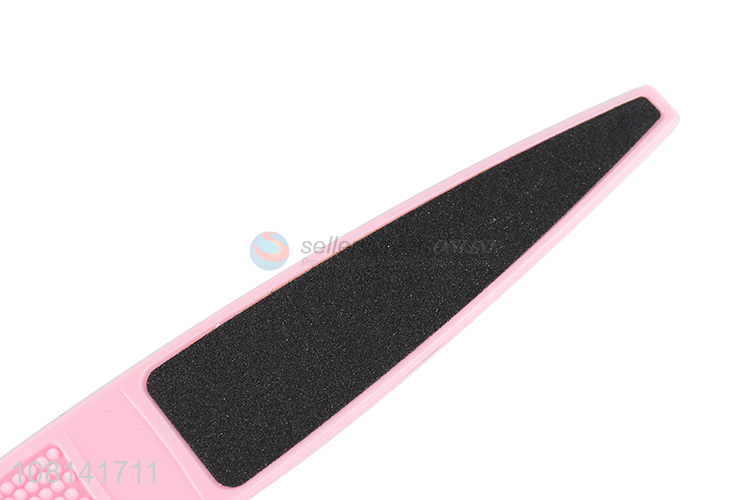 Online wholesale double sided emery foot file with plastic handle