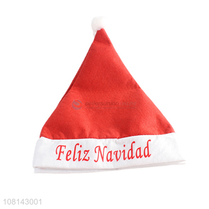 Factory price printed non-woven Christmas hat Xmas hats