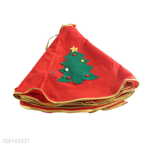Hot sale Christmas decoration non-woven Christmas tree skirt