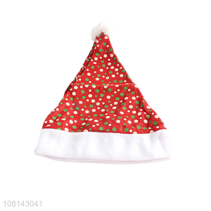 Good sale colorful dot printed Christmas hat holiday hat