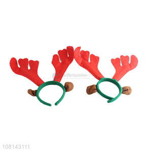 Wholesale Christmas reindeer antler hair hoop for women and girls