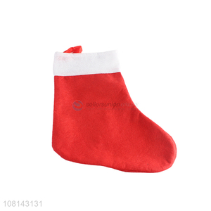 Low price non-woven Christmas stocking for holiday decoration