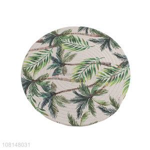 Good price heat resistant round tree printed table mat placemat