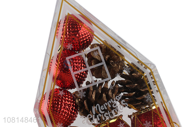 Custom Christmas Balls Pine cone Set For Christmas Decoration