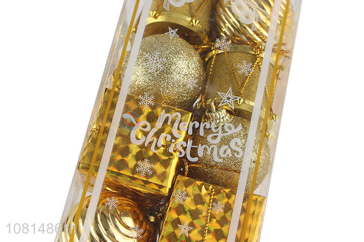 Best Selling Gold Christmas Balls Fashion Christmas Ornaments Set