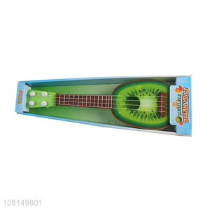 High quality fruit printed 4 strings kids guitar ukulele toy