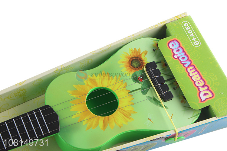 Popular design 4 strings kids ukulele guitar toy for children