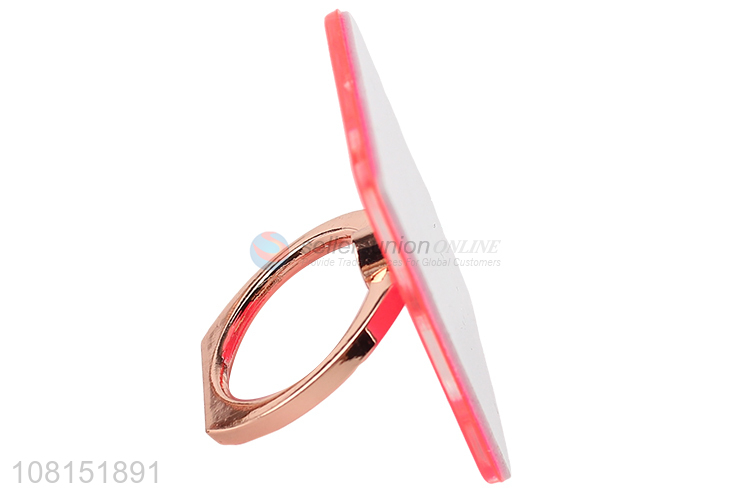 China market stickable mobile phone holder with metal ring