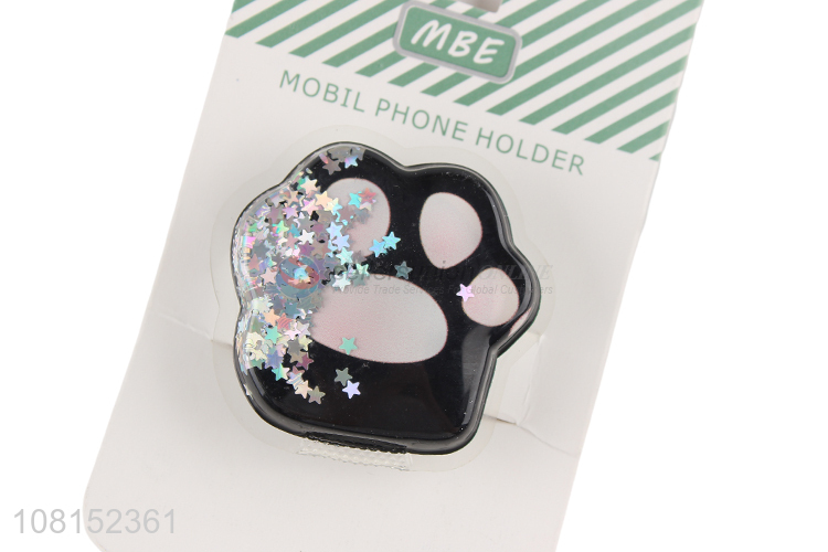 Online wholesale creative cat paw stickable iphone holder