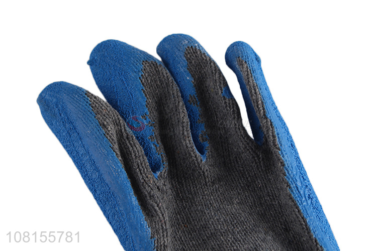 Wholesale 10 stitches latex crinkle industrial work gloves