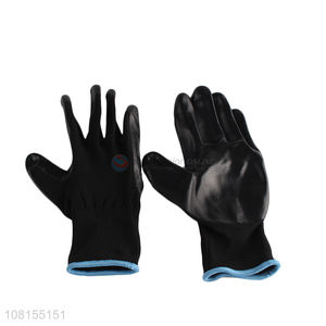 Good quality 13 stitches nitrile coated safety work gloves