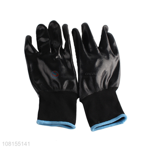 Low price 13 stitches nitrile work gloves safety gloves