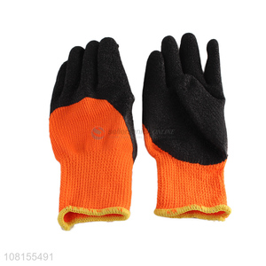 China supplier winter outdoor latex crinkle work gloves