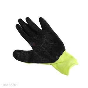 New product all purpose latex crinkle work gloves wholesale