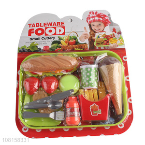 Low price pretend play fake food toys for children