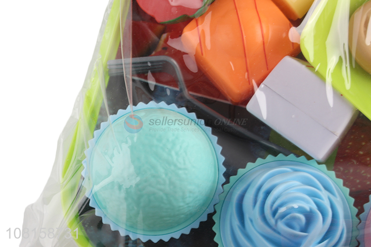 Factory supply pretend play plastic fake food toy set