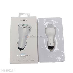 Yiwu factory white car charger durable auto electronics