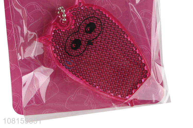 New Design Cartoon Owl Safety Reflective Keychain