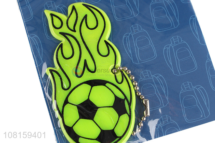 Top Quality Football Shape Reflective Bag Pendant Fashion Keychain