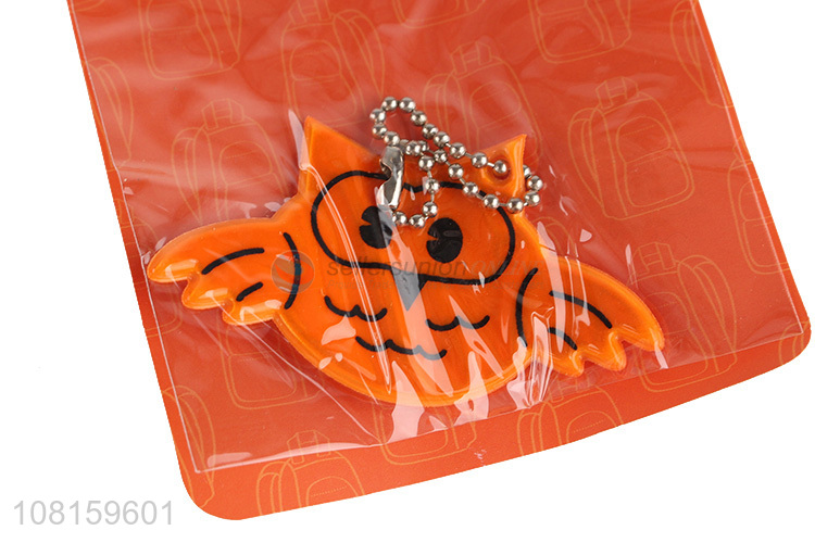 Good Quality Cute Owl Reflective Keychain Popular Bag Pendant