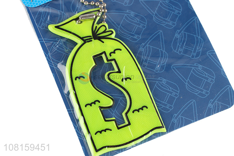 Creative Design Moneybag Shape Reflective Keychain
