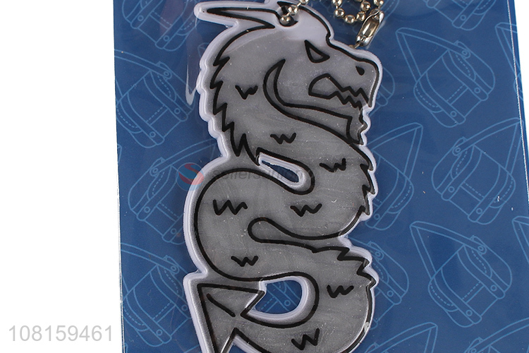 Good Price Cartoon Dragon Shape Reflective Pendant For Bag