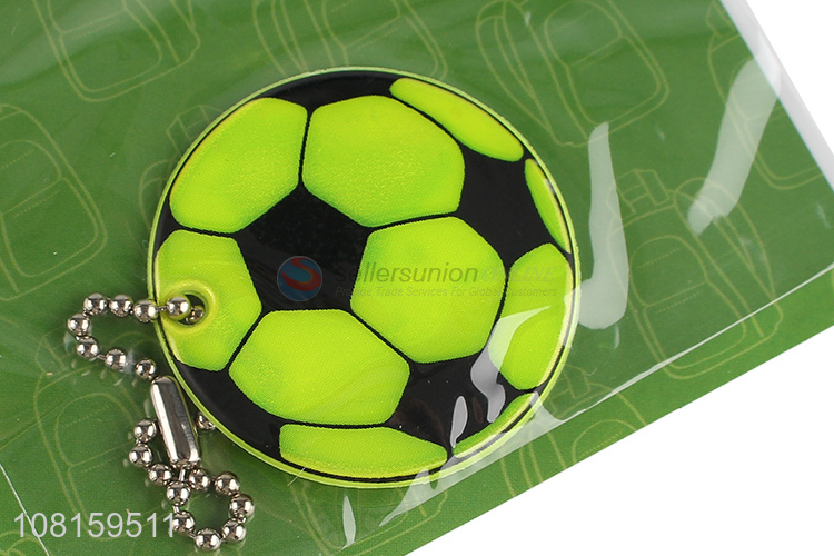 New Style Football Shape Keychain Reflective Pendant
