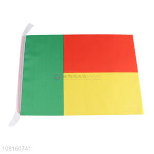 Cheap price polyester world cup mini national flags hand flags